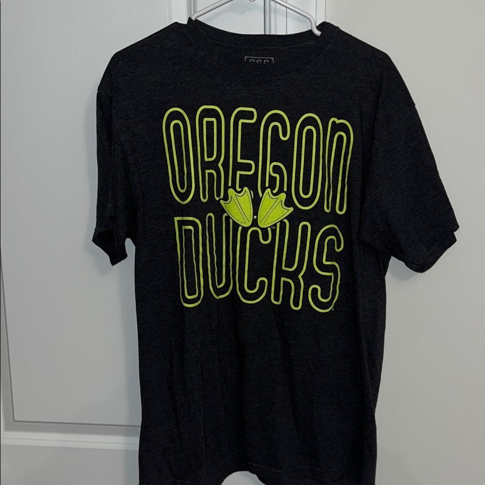 I love my Soft Oregon Ducks retro Gray Style T shirt L mens Champs Sports Gear